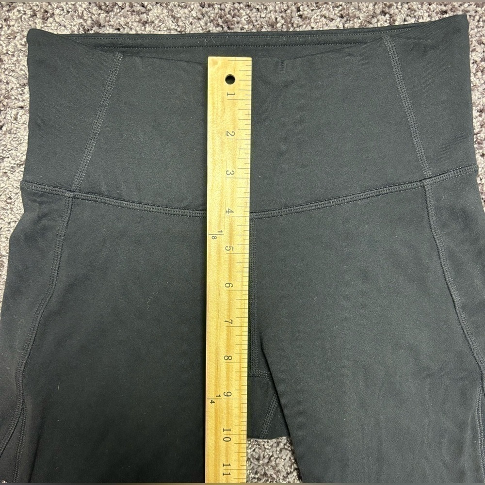 ATHLETA Black LEGGINGS with Gold Zipper side, Size X- SMALL - Picture 4 of 14